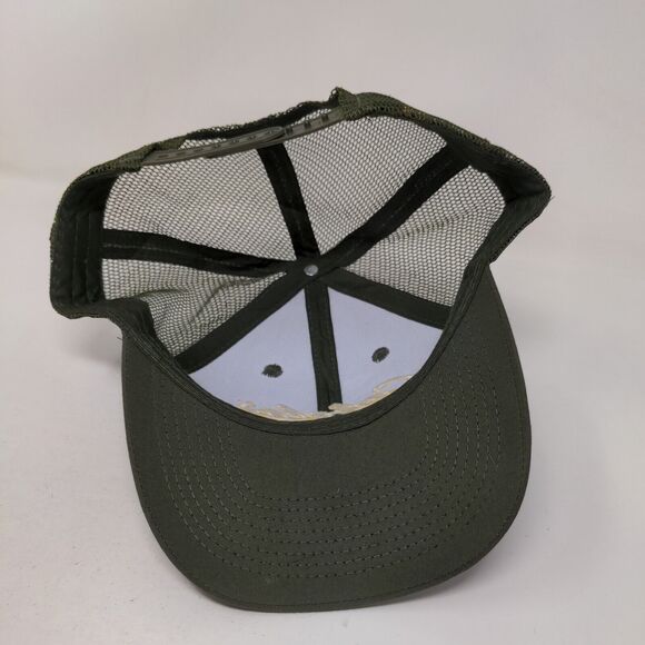Cabela's Club Snapback Mesh Back Trucker Hat Green One Size Embroidered - Picture 6 of 6